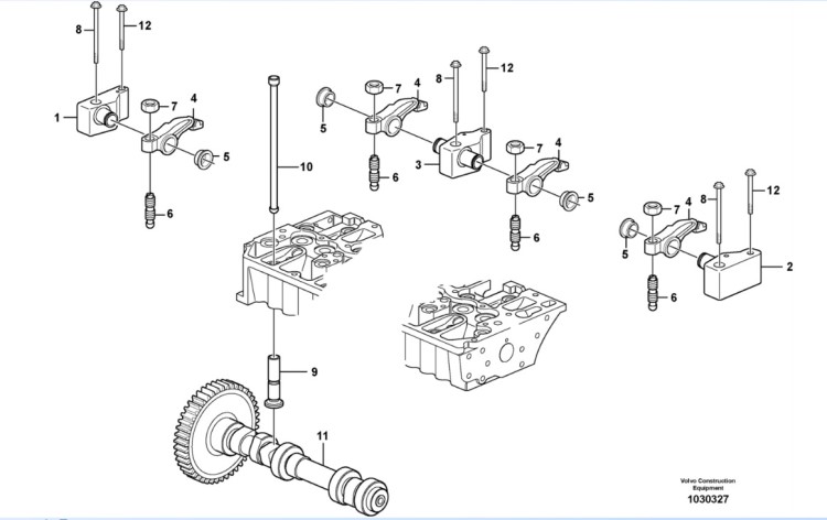 沃爾沃VOLVO挖掘機(jī)EC210BLC發(fā)動(dòng)機(jī)維修配件凸輪軸VOE21364463