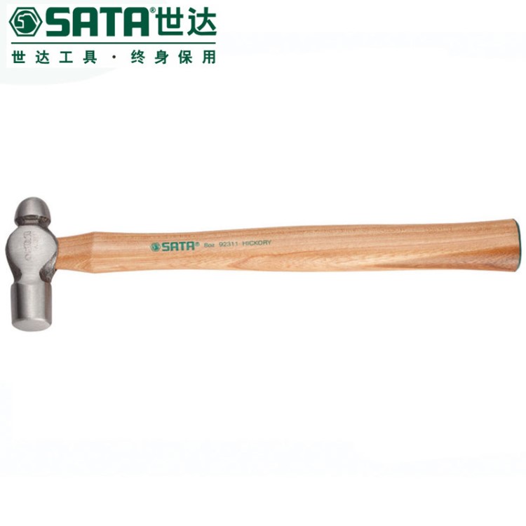 SATA/世達(dá)工具0.5磅木柄圓頭錘92311