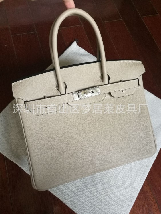 全手縫手工鉑金法國蠟線TOGO牛皮手提真皮女包 Birkin bag