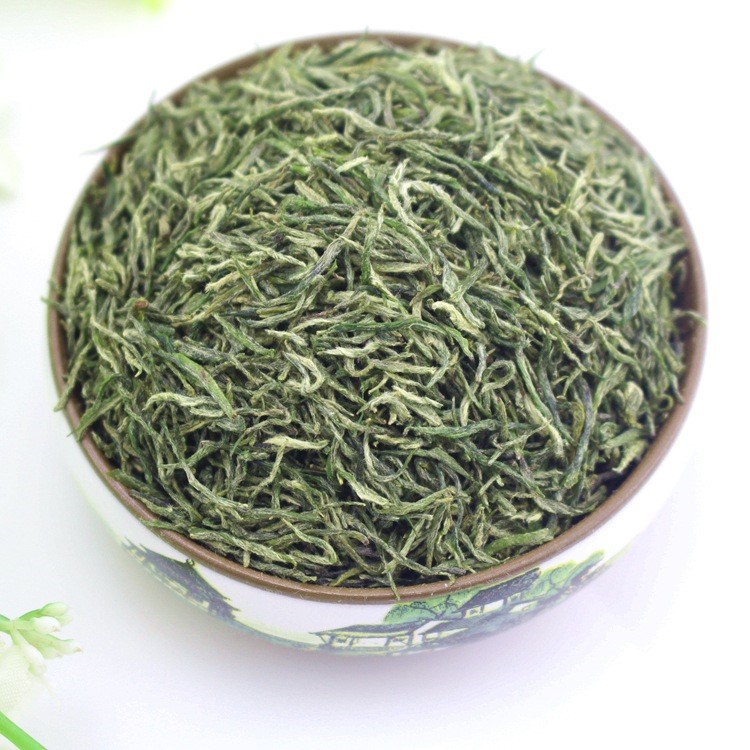 艾達(dá)福 頭采嫩芽 翠綠顯毫 信陽毛尖 明前一級  2018年新茶