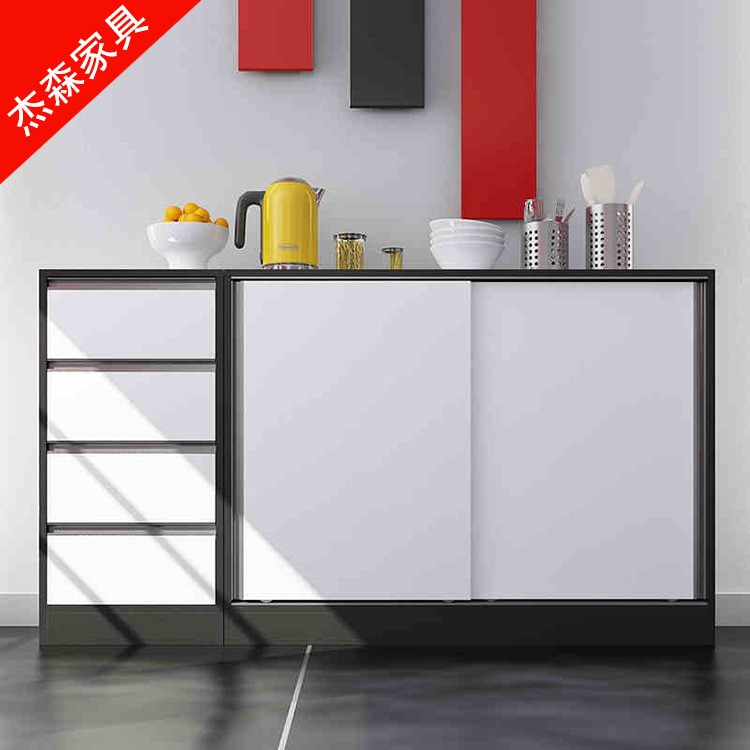 餐廳餐邊柜現(xiàn)代簡約廚房廚柜餐具柜多功能灶柜廚房柜可定制
