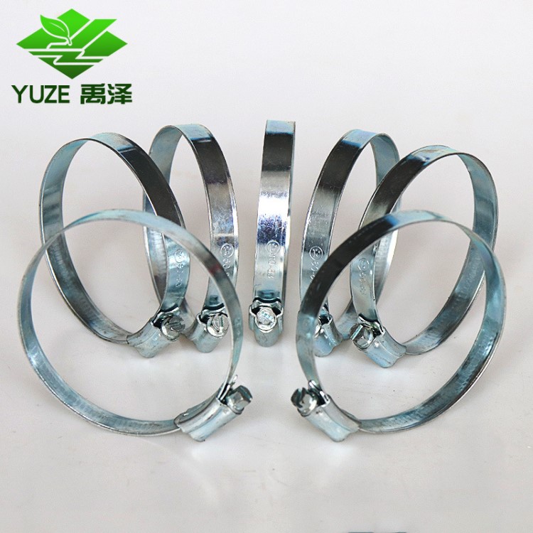 廠家批發(fā)消防水帶卡箍水管夾歐式強力抱箍8寸中美式鐵片抱箍