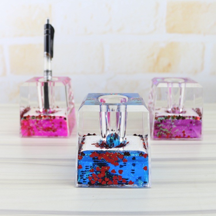 1021方形五彩筆筒 創意學生辦公學習文具桌面裝飾工藝品擺件禮品