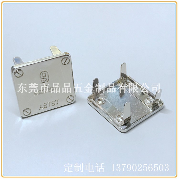 定做汽車座椅金屬LOGO標(biāo)牌 皮革坐墊五金商標(biāo)銘牌 帶插腳仔扣
