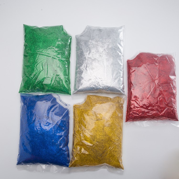 低溫PET彩色金蔥粉工廠直銷耐溶劑美縫劑閃光粉批發(fā) 1公斤/袋