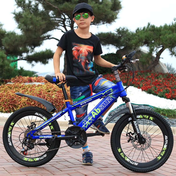 新款兒童自行車20寸22寸24寸男女學(xué)生車山地單速7速21速碟剎單車
