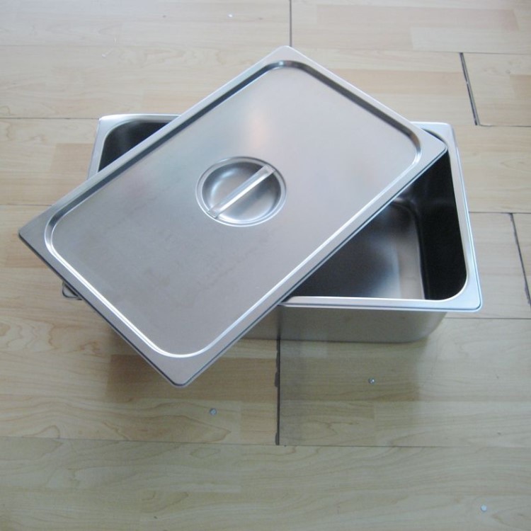 廠家直銷 不銹鋼304份數(shù)盆1/1份數(shù)盆加厚自助餐方形飯盆保溫臺用