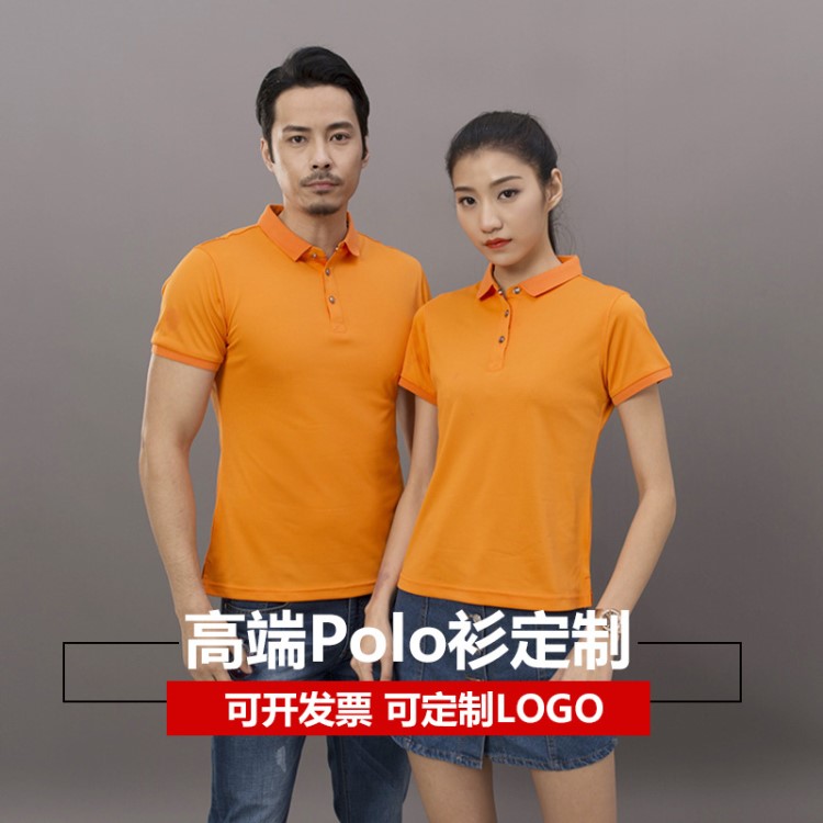 夏季新款棉POLO衫定制空白翻领T恤工作服订做商务短袖广告衫