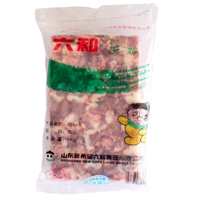 六和凍雞心 1kg/包*12包/箱 冷凍雞心