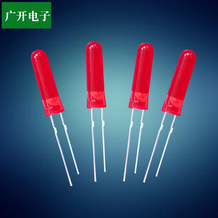 廠家直銷(xiāo)LED發(fā)光二極管電子元器件F4紅發(fā)紅15高 8.5高10高11高13