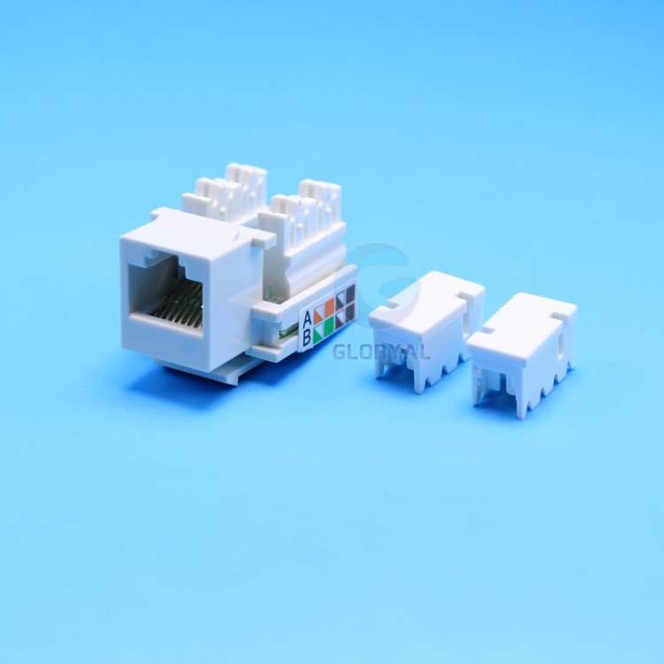 安普接口超五類cat5e keystone jack rj45非屏蔽信息電腦網(wǎng)絡(luò)模塊