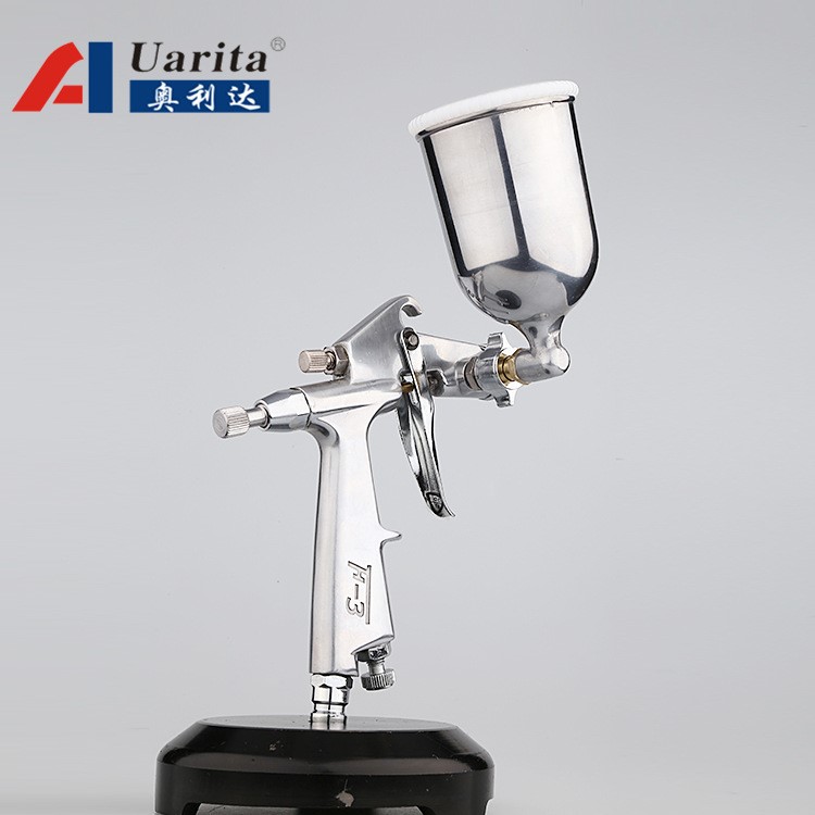 品牌批發(fā)鋁合金噴槍F-3重力式噴漆槍小型氣動(dòng)油漆噴槍噴漆槍