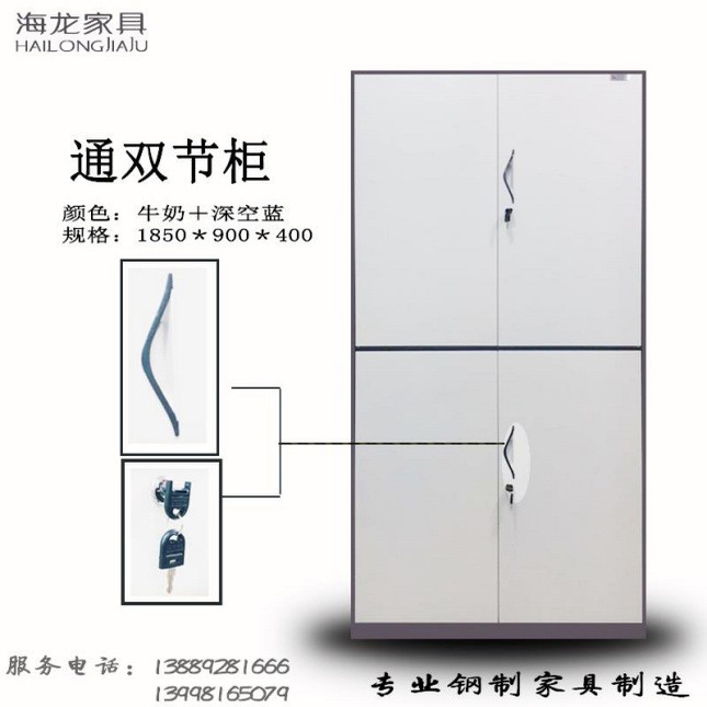 通雙節(jié)辦公柜文件柜宿舍鐵皮柜拆裝鋼制資料柜檔案儲物柜批發(fā)