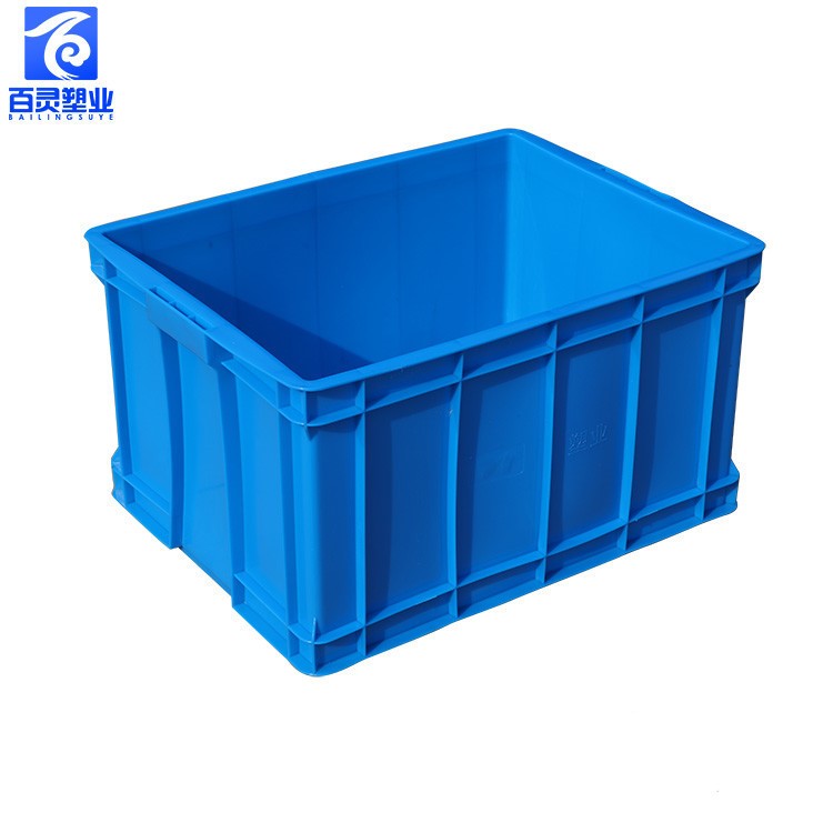 周轉箱 車間加厚注塑塑膠帶蓋包裝塑料箱 倉庫高強度塑料周轉箱