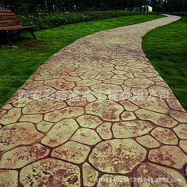 直銷 彩色壓模地坪 彩色混凝土路面 壓印地坪 壓花地坪 仿石地坪