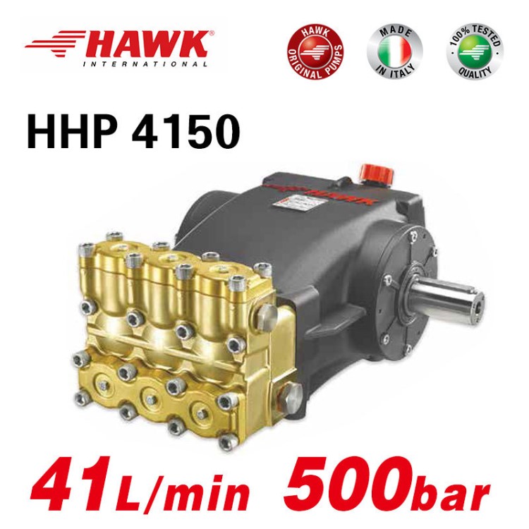 HAWK500公斤41升高壓柱塞泵 水刀切割破碎 陶瓷柱塞泵HHP4150