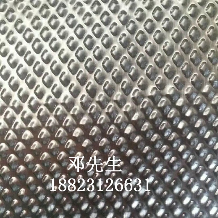 304不銹鋼拉絲沖壓米粒紋  壓花拉絲小米粒  壓花沖壓板批發
