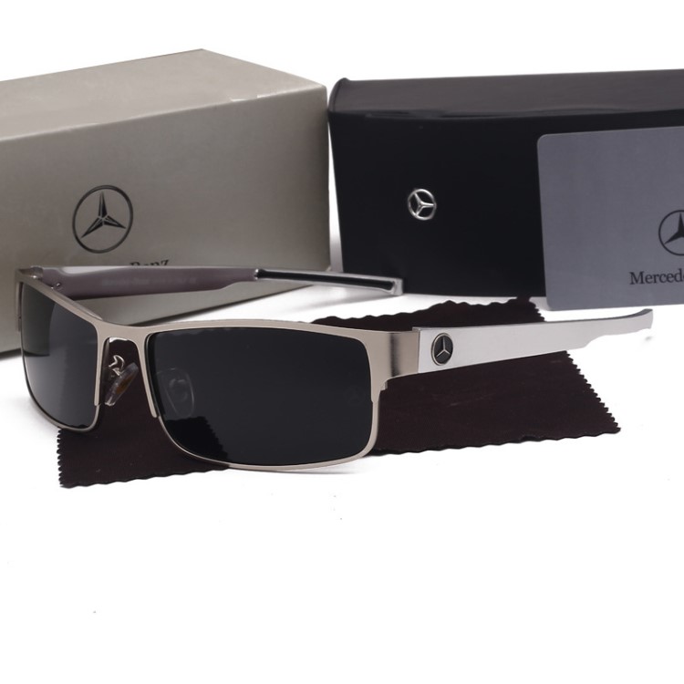 速卖通货源奔驰太阳镜男士方框内镀膜偏光镜benz司机驾驶眼镜610