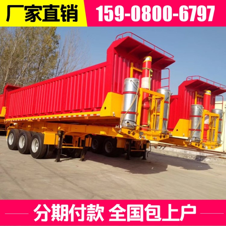 款9米輕量化自卸半掛車(chē) 輕型后翻自卸半掛車(chē)上戶(hù)價(jià)格