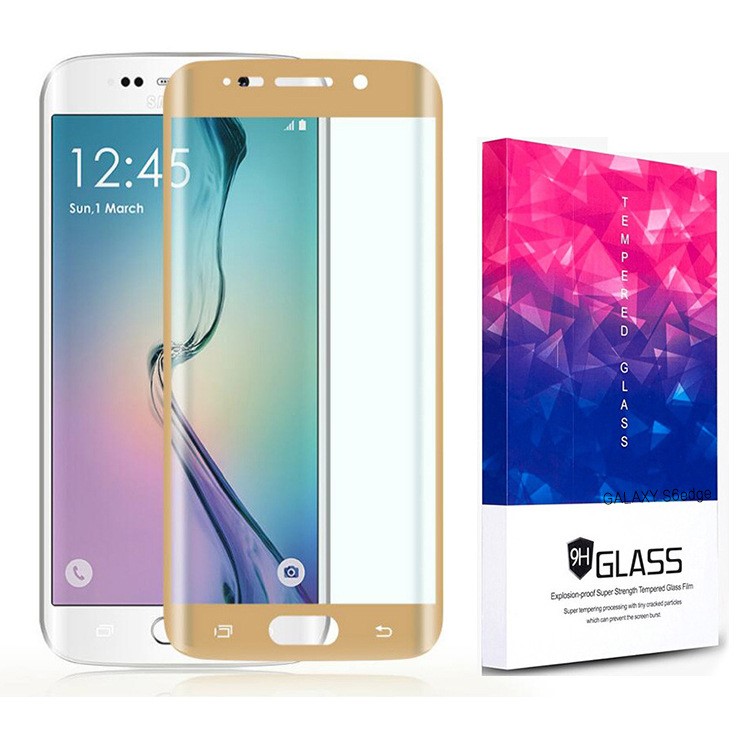 S6edge曲面鋼化膜 G9280全覆蓋3D滿版 三星G9250玻璃膜 一件代發