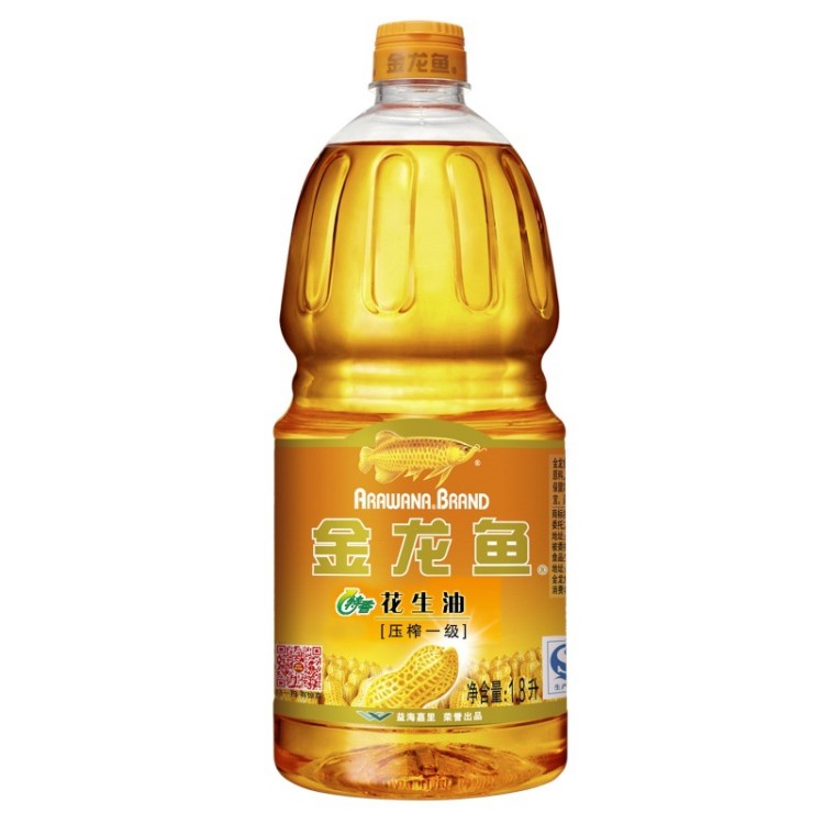 金龍魚 特香 花生油 1.8L/瓶 物理壓榨 食用花生油 味美鮮香