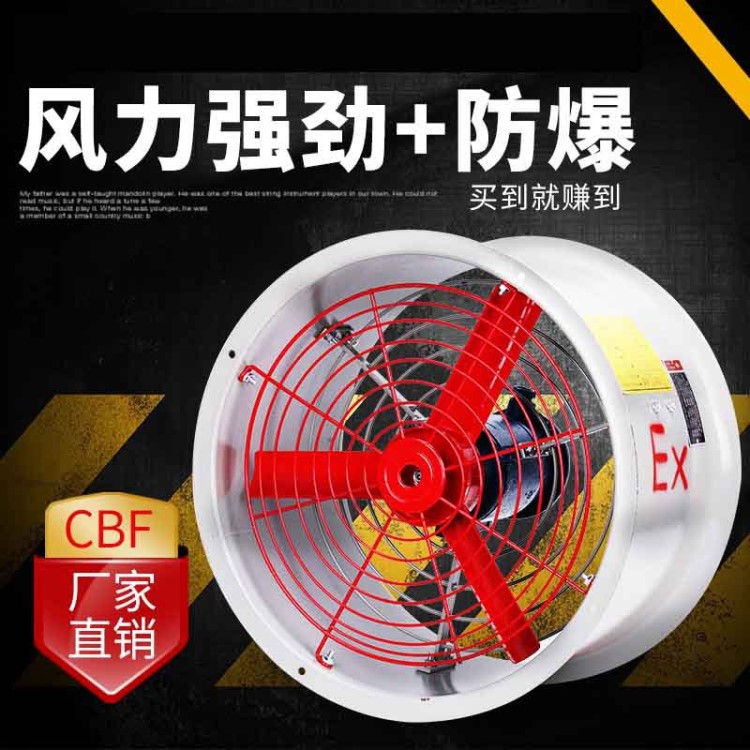 防爆排风扇 CBF-300 工业排风机轴流风扇220v380V管道式 防爆风机