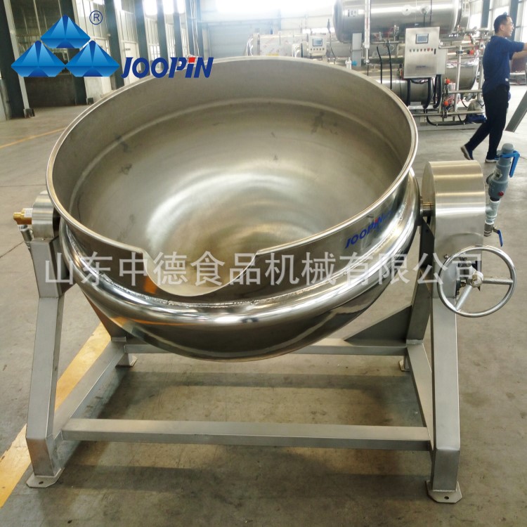 廠家直銷可傾式蒸汽夾層鍋 酒店廚房設(shè)備 電加熱炒鍋蒸汽蒸煮鍋