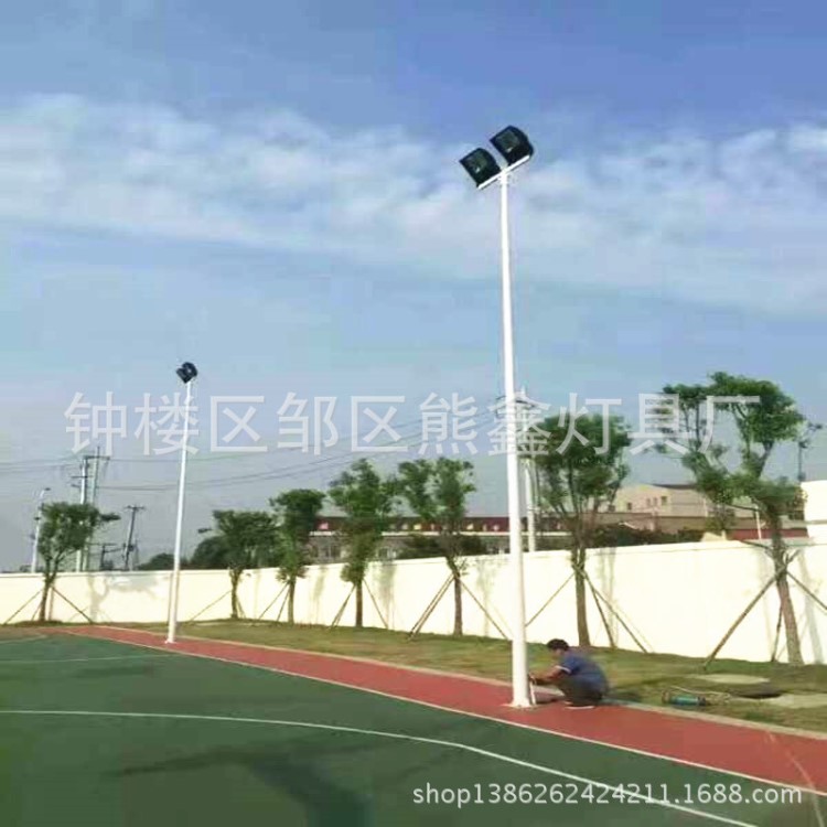 6米7米8米籃球場高桿燈中桿燈廣場燈LED投光燈道路燈太陽能路燈