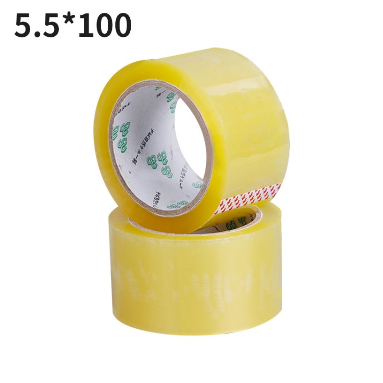 打包封箱透明膠紙 5.5cm100快遞封口包裝膠帶 廠家批發10卷包郵