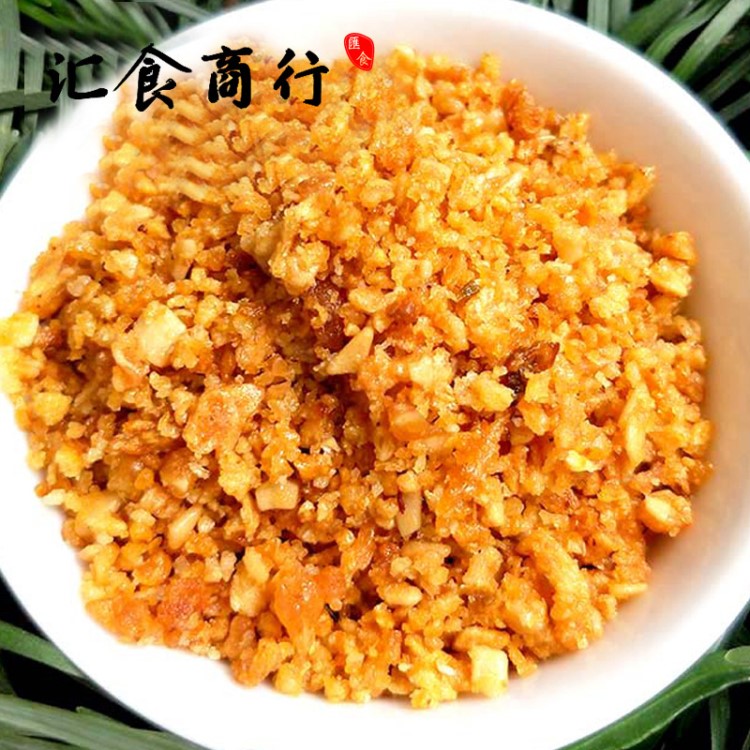 潮汕炸蒜蓉500g袋裝湯粉調(diào)料調(diào)味品餐廳炒菜蒜酥炸蒜 蒜頭酥