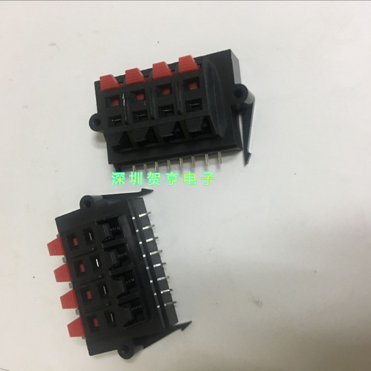 廠家出售 2排8位密封式線夾 封閉式音箱接線柱橋形線夾