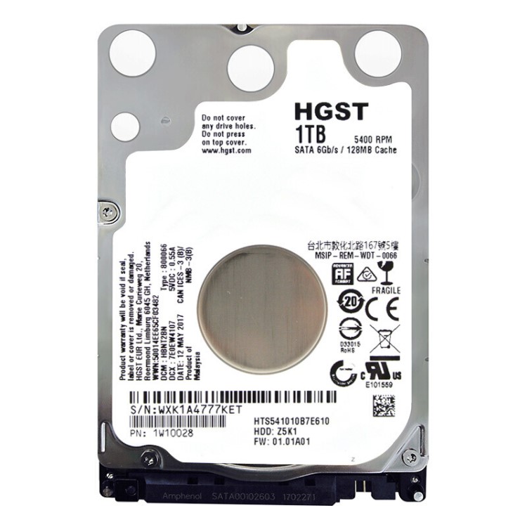 全新HGST日立筆記本硬盤1t 1000G SATA3電腦硬盤1TB大陸行貨