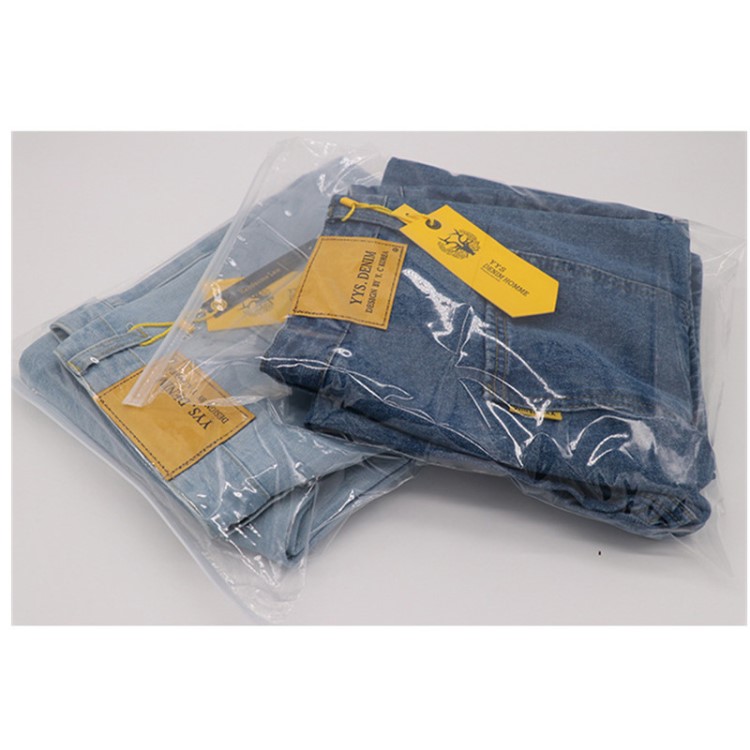 30*40夏季裝服裝包裝袋 衣服透明pe塑料環保自封袋外套拉鏈封口袋