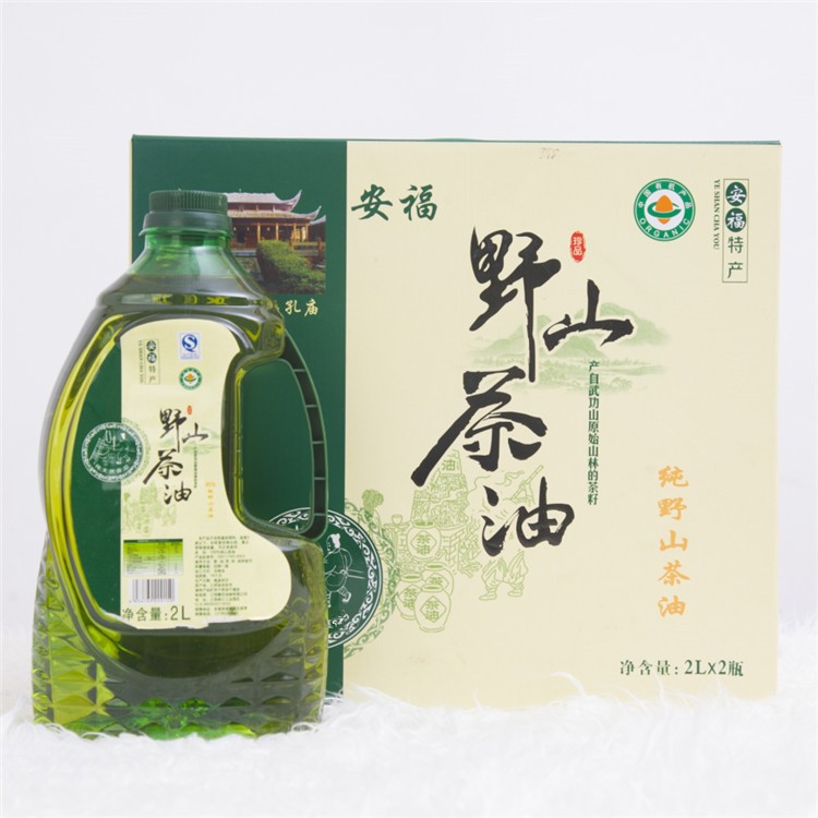 江西特产赣花山茶油2L&times;2瓶装低温压榨一级食用山茶籽油厂家直销