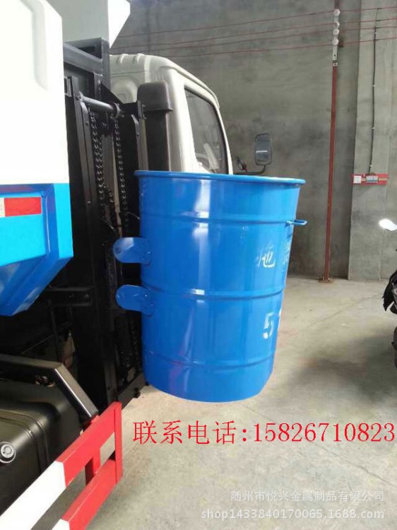山東省鄒平縣環衛掛車垃圾桶掛車大鐵桶鍍鋅垃圾桶240L量大優惠