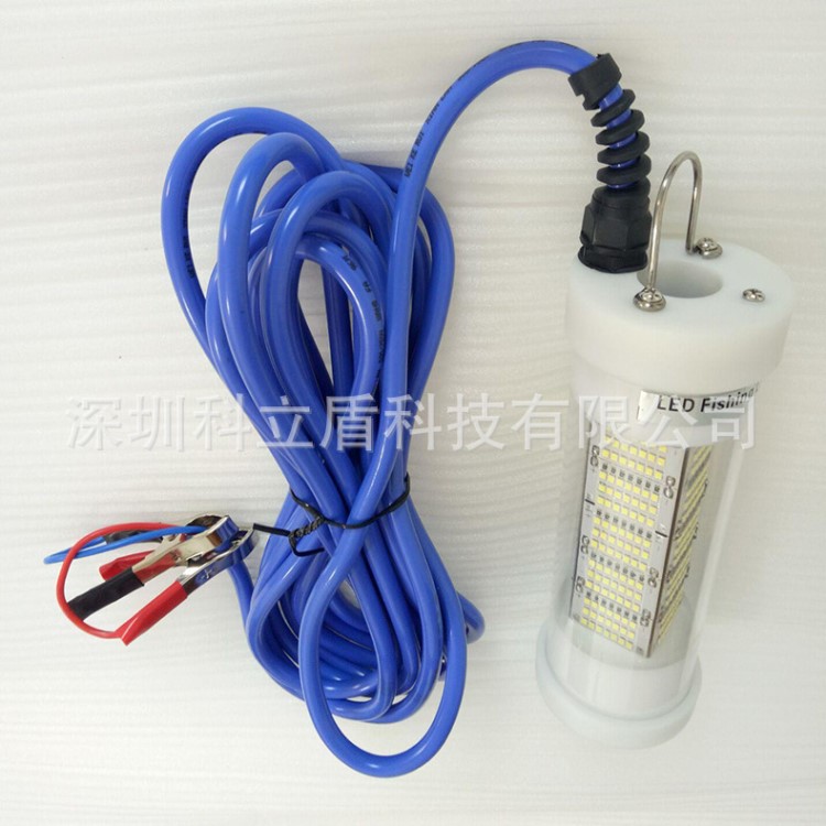 直銷316不銹鋼節(jié)能型 DC12V150W誘魚(yú)燈 LED多彩散熱水下集魚(yú)燈