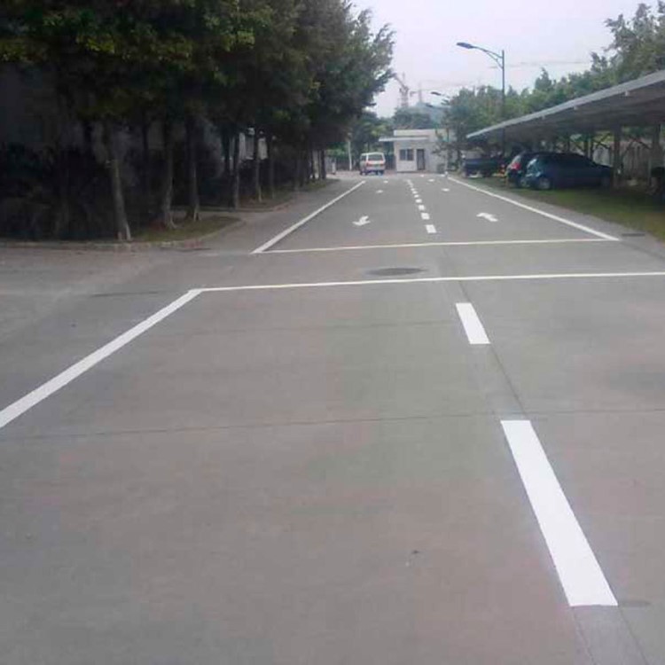 東莞停車場劃線廠家 小區內熱熔標線工程