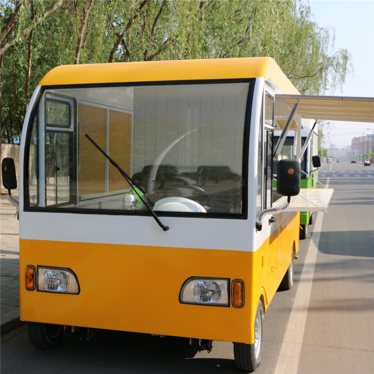 四輪中巴餐車移動(dòng)多功能美食車小吃車房車電動(dòng)餐飲快餐車煎餅車