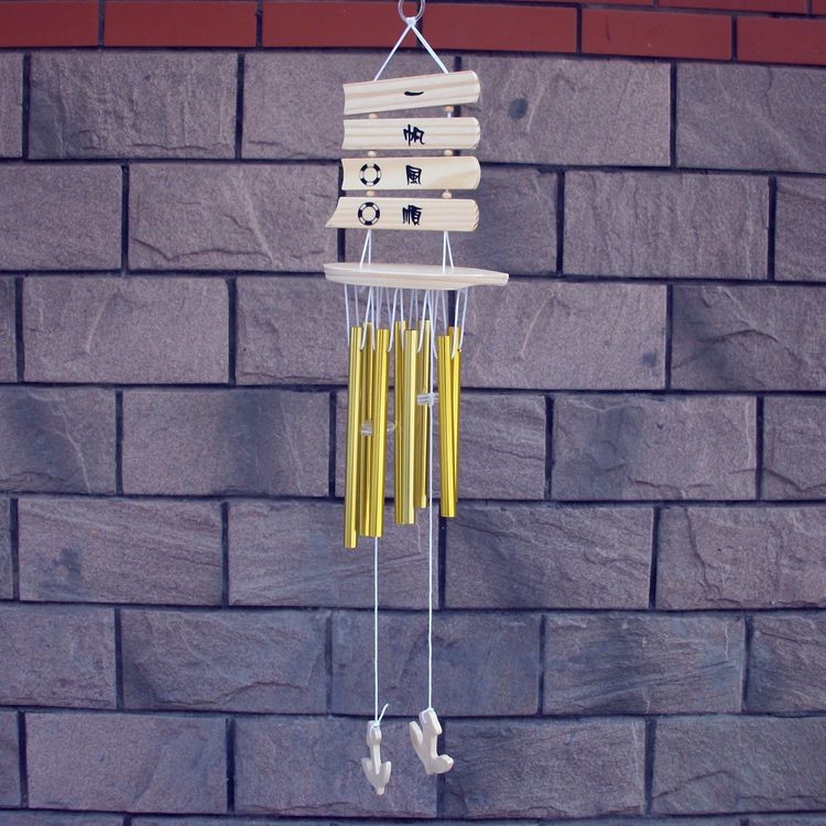 批發創意一帆風順風鈴 8根金屬管聲音悅耳 禮品裝飾精品地攤貨源