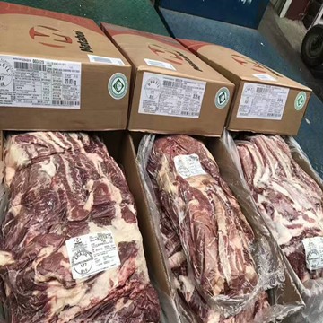 巴西177厂冷冻牛腩去骨扳冻牛肉饭店拉面馆整件出售25公斤左右1件