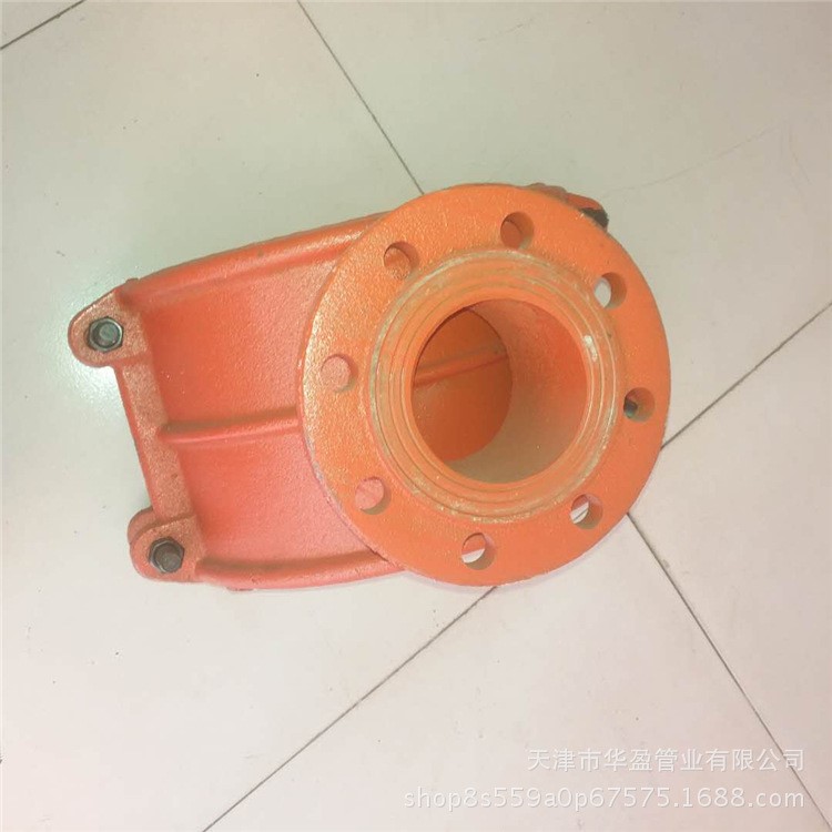 鑄鐵馬鞍三通分水卡子 管道分支開孔用法蘭式兩合三通 現貨