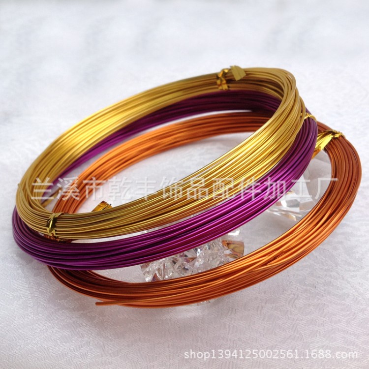 廠家直銷1.0mmx10米 彩色氧化鋁線 鋁線 手工線 金屬線 出口鋁線
