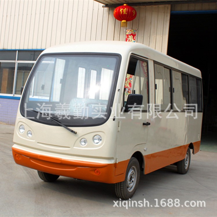 14座運(yùn)營電動中巴車 封閉式電瓶觀光車