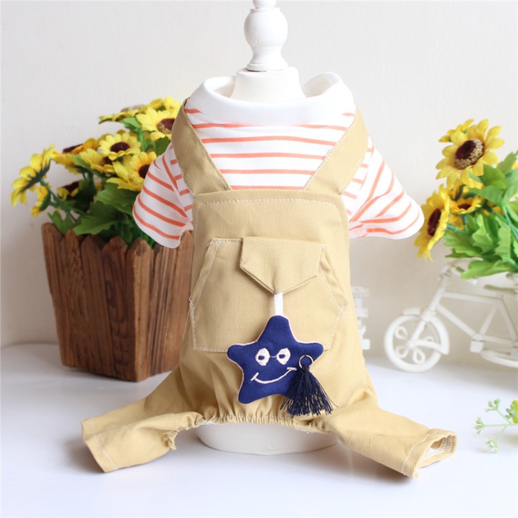 貝寵 寵物衣服 春夏裝 泰迪比熊狗狗服飾四腳裝 廠家直銷2018新款