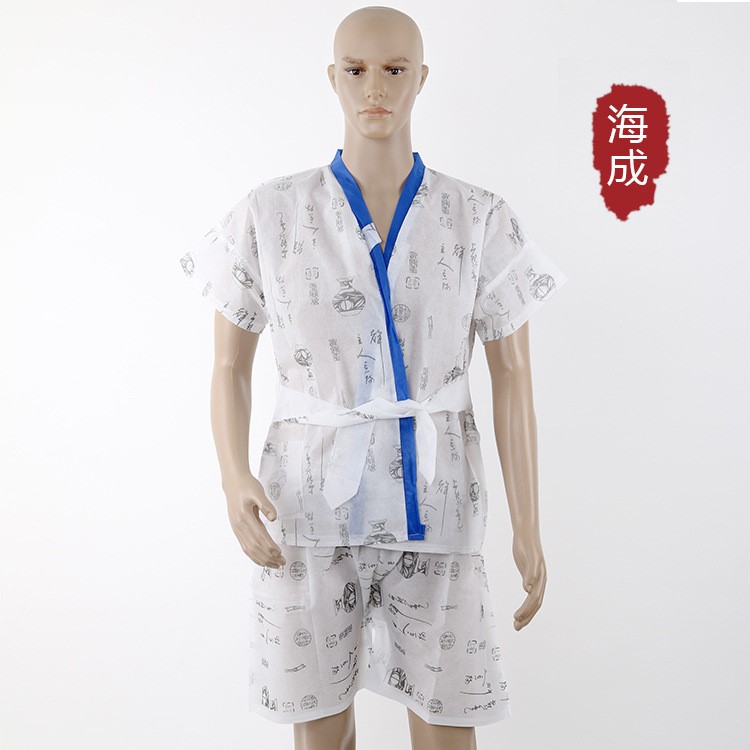 酒店一次性用品  一次性無紡布浴衣 桑拿服汗蒸服 廠家直銷