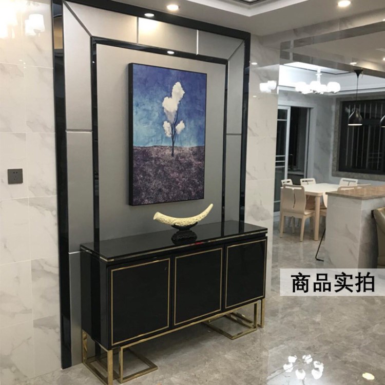 北歐 入戶玄關畫 豎版現代簡約裝飾畫走廊過道掛畫背景墻壁畫