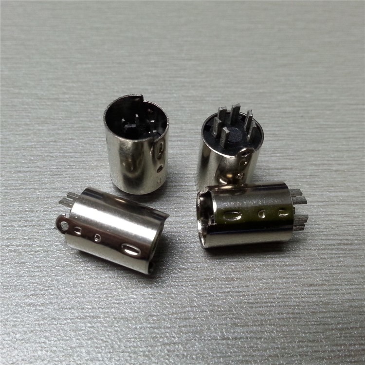 MINI DIN6PIN公頭 黑色電腦PS2插頭 新品現(xiàn)貨鼠標鍵盤連接器