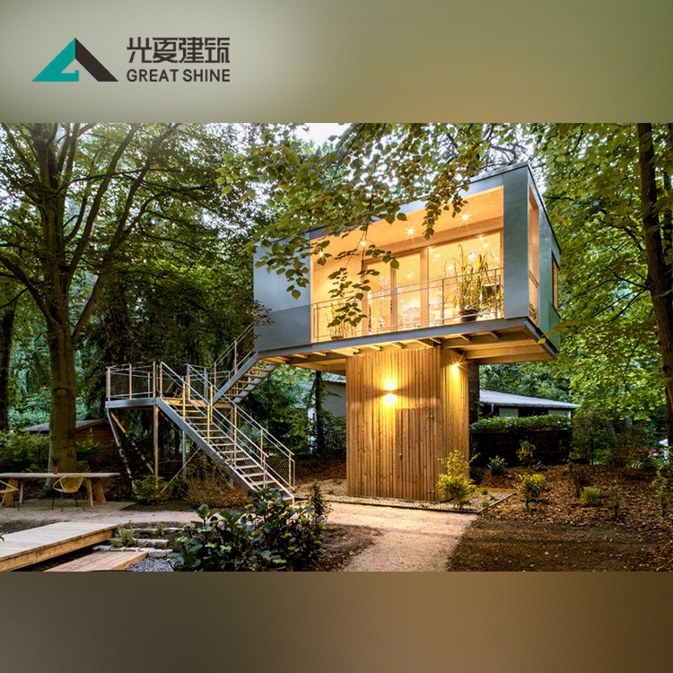 光夏建筑海運箱改造酒店鋼結構活動板房民宿旅館集裝箱房廠家生產