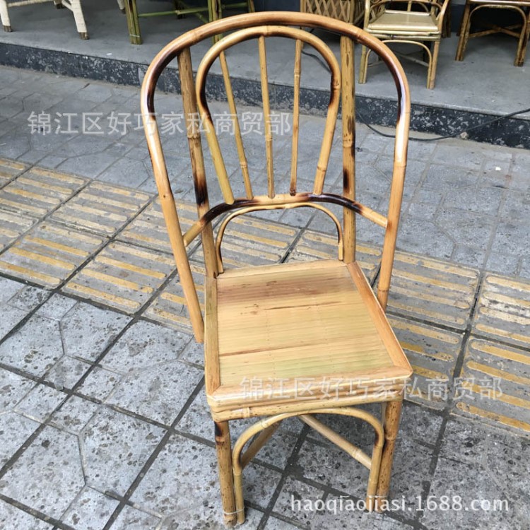 廠家直銷竹家具 單人竹椅子 竹制靠背椅竹餐椅茶館竹靠背椅