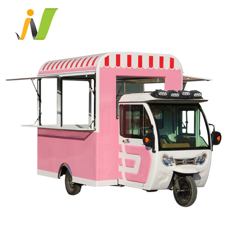 廠家直銷小吃車電動三輪多功能移動式餐車夜市流動擺攤美食車定制